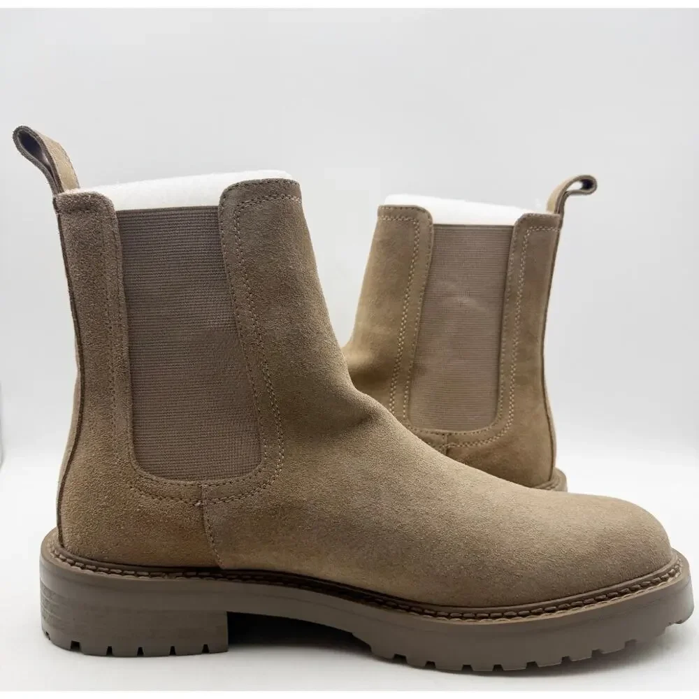 Saint Morta Men's Chunky Chelsea Boots Size 9 EU 43 Mocha Brown NIB